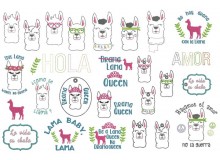 Stickserie - La Llama Loca